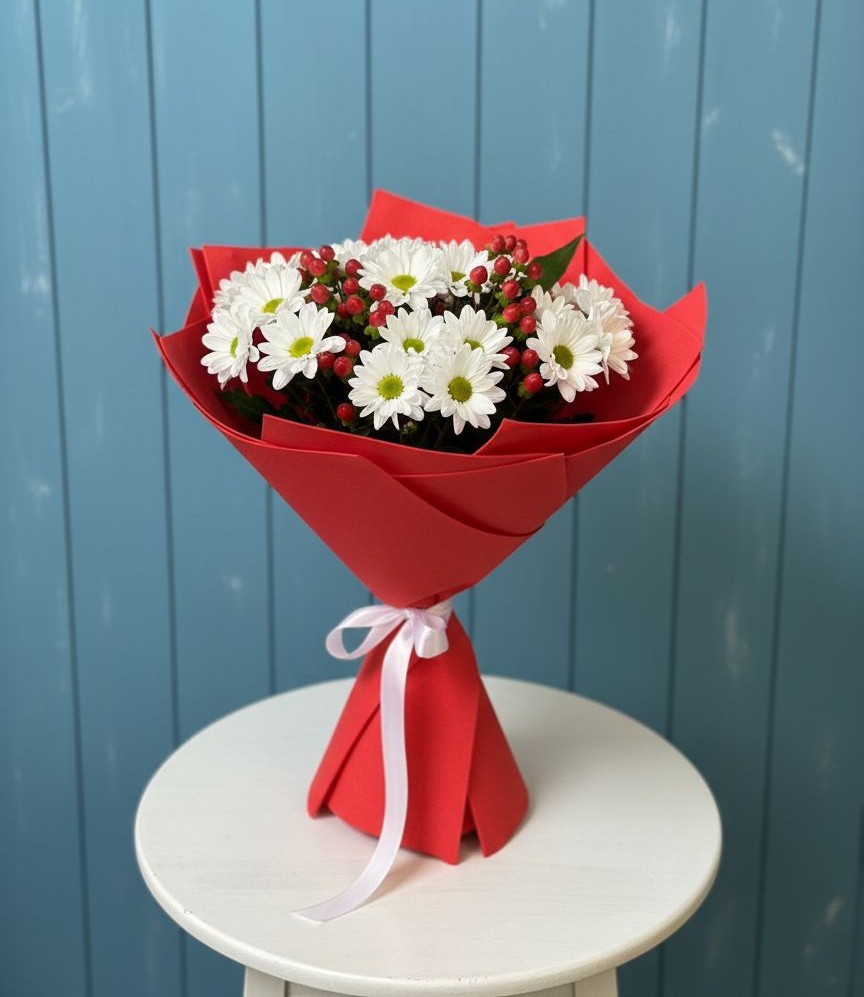 Букет цветов из: Хризантемы в Глухово