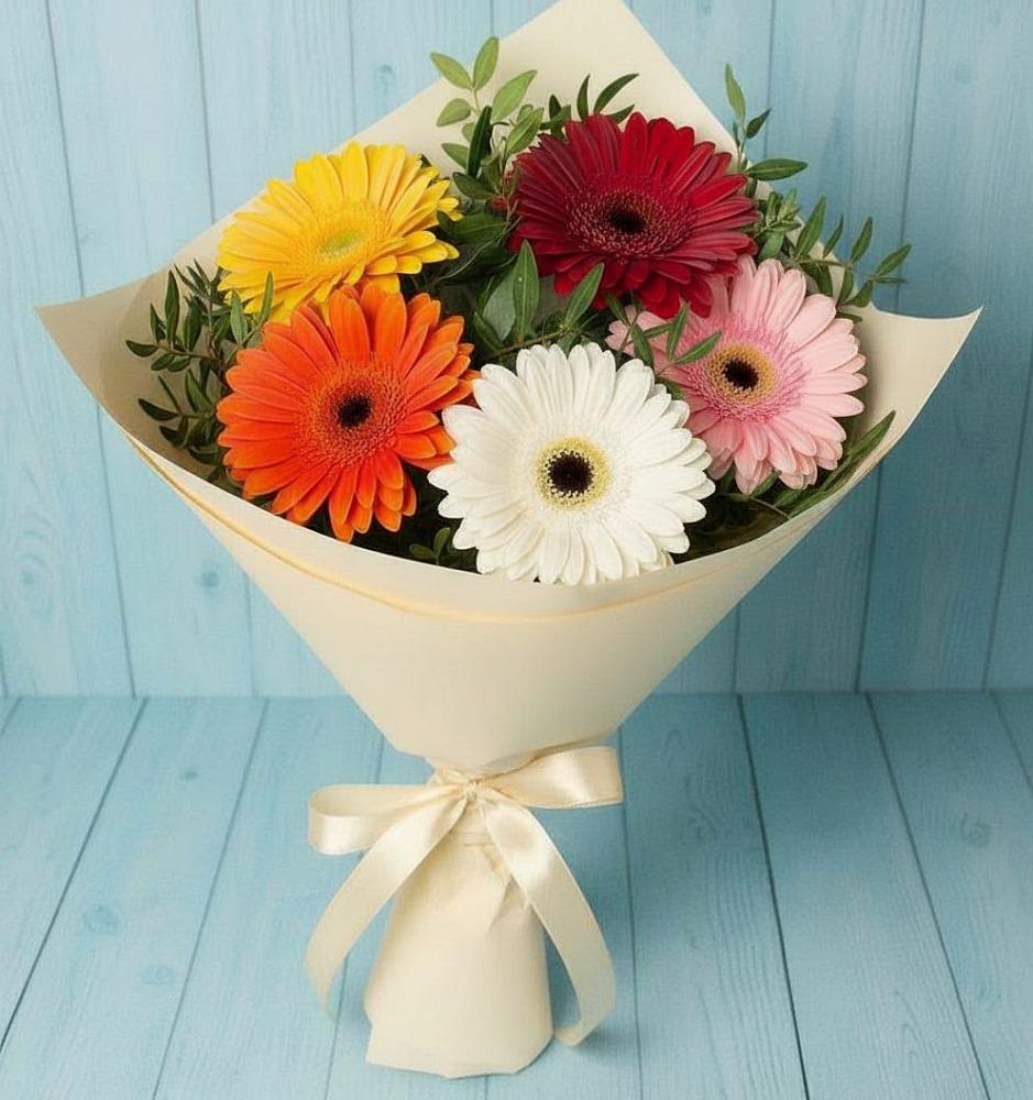 Букет цветов из: Герберы в Глухово