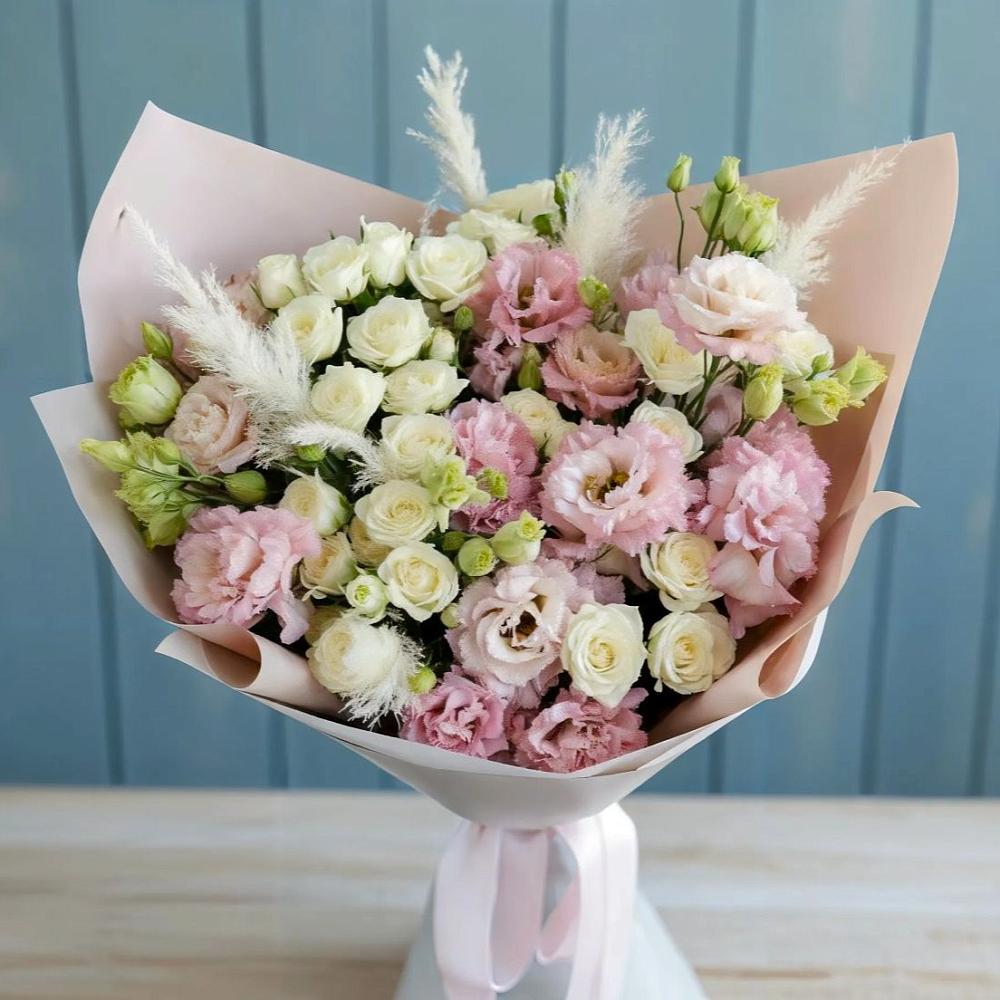 Букет цветов из: Альстромерии и Розы в Глухово