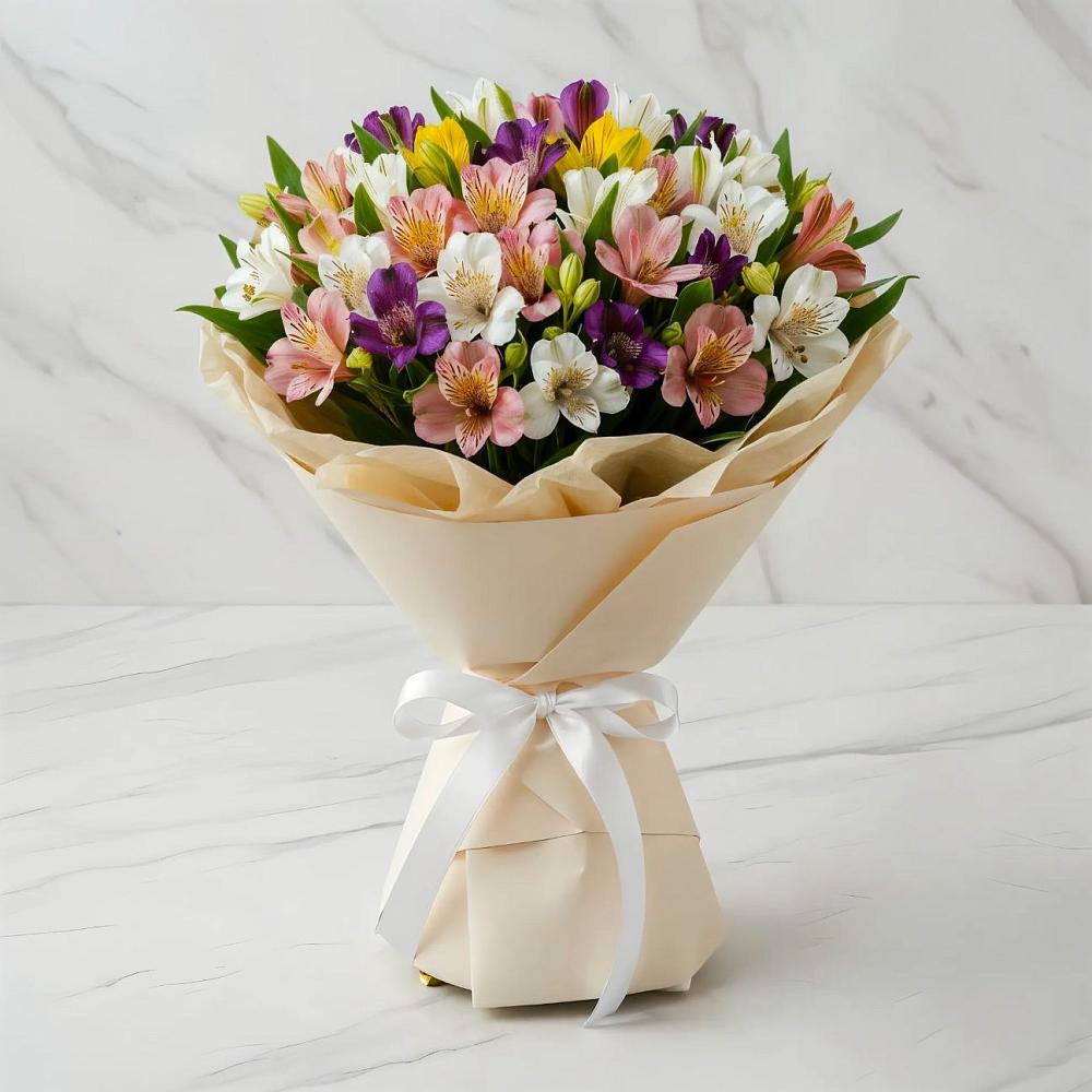 Букет цветов из: Альстромерии в Глухово