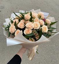 Букет Кремовые розы Латте в Глухово