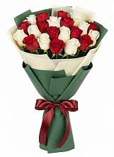 Букет Микс из красных и белых роз #REPLACE_PRED# Глухово