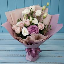 Букет цветов из:  Розы и Лизиантусы в Глухово