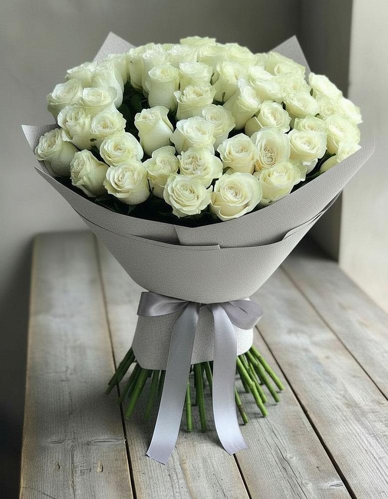 Букет 35 Белых роз в Глухово