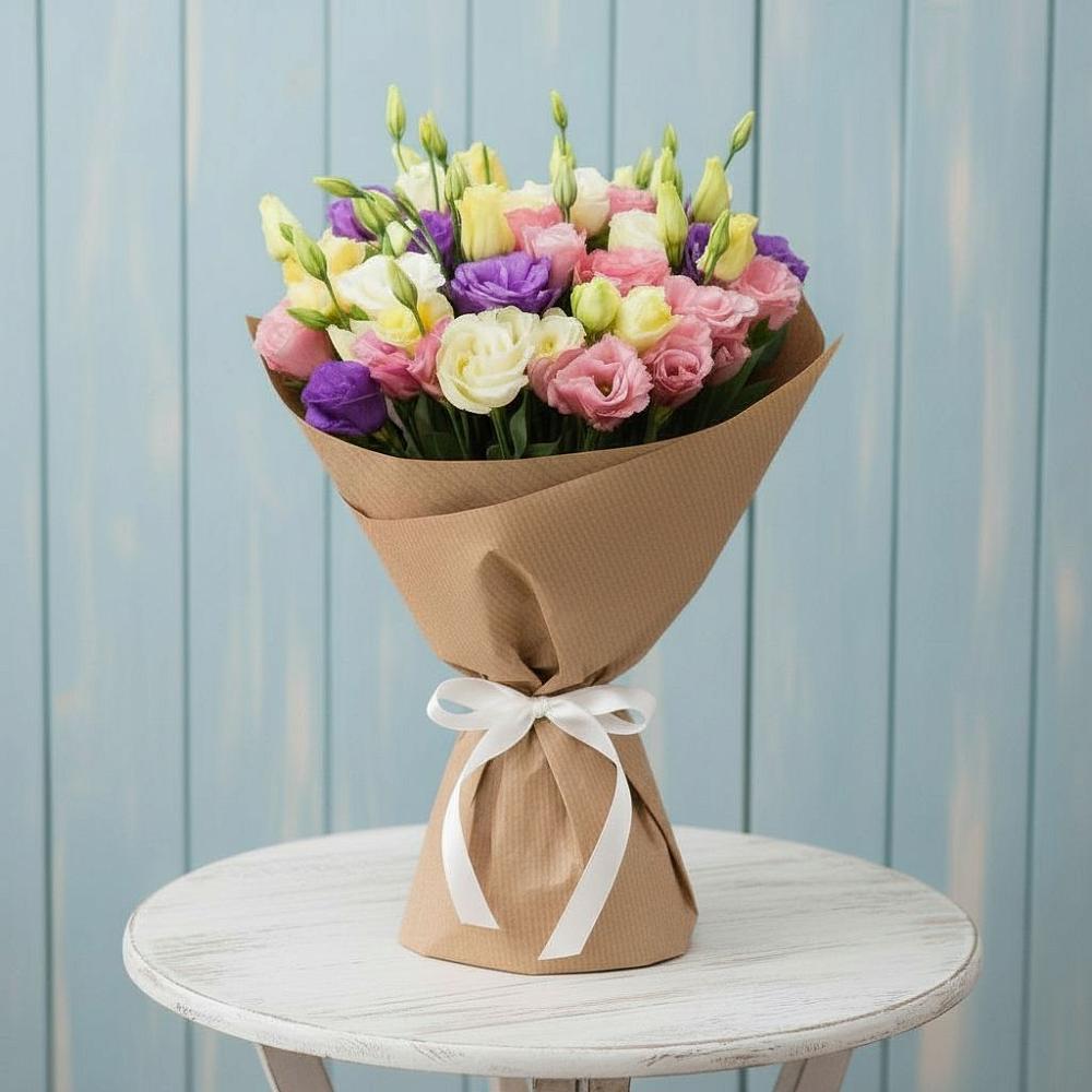 Букет цветов из: Лизиантусы в Глухово