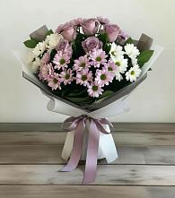 Букет цветов из:  Хризантемы и Розы #REPLACE_PRED# Глухово