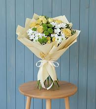 Букет цветов из:  Хризантемы и Розы в Глухово