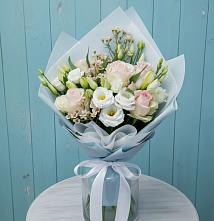 Букет цветов из:  Розы и Лизиантусы в Глухово