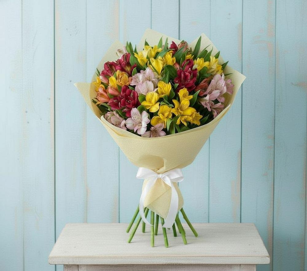 Букет цветов из: Альстромерии в Глухово