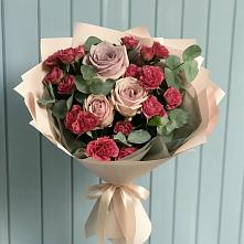 Букет цветов из:  Гвоздики и Розы в Глухово